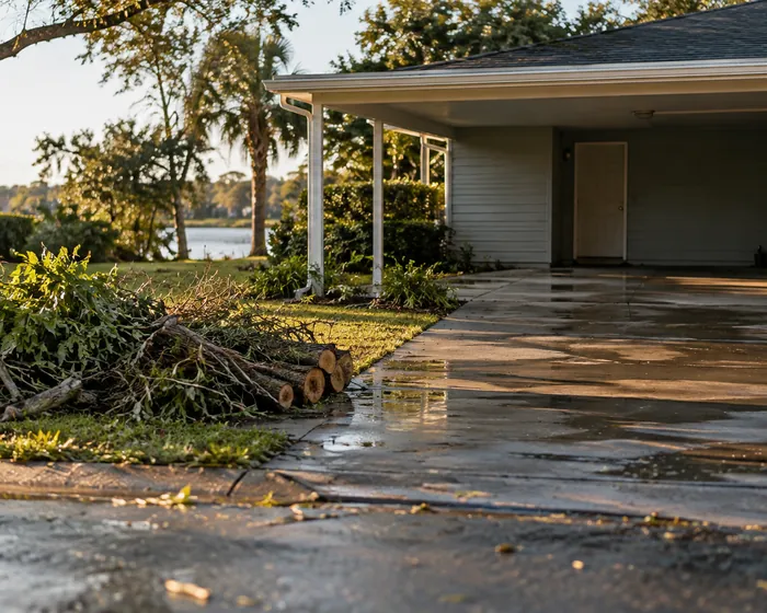 Storm Cleanup by Steve Chapman's Tree Service